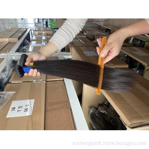 12A wholesale bone straight raw Brazilian cuticle aligned hair extension vendors double drawn remy virgin human hair bundles